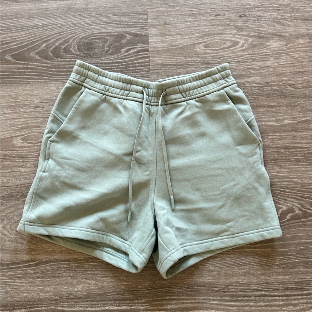 lululemon athletica Sage Green Drawstring Athletic Shorts